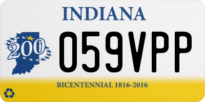 IN license plate 059VPP
