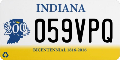 IN license plate 059VPQ
