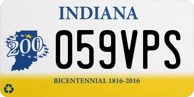 IN license plate 059VPS