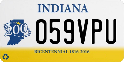 IN license plate 059VPU