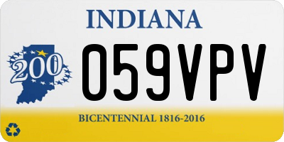 IN license plate 059VPV