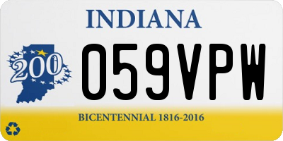 IN license plate 059VPW