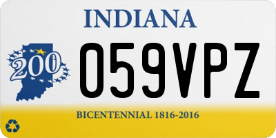 IN license plate 059VPZ