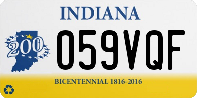 IN license plate 059VQF