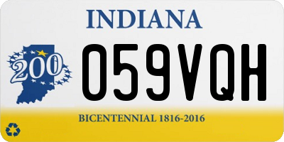 IN license plate 059VQH