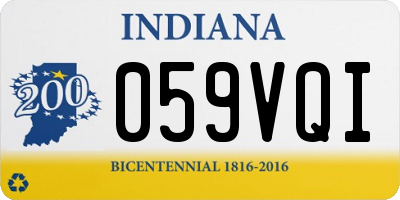 IN license plate 059VQI