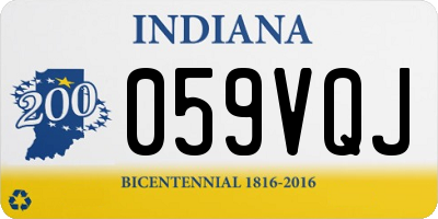 IN license plate 059VQJ