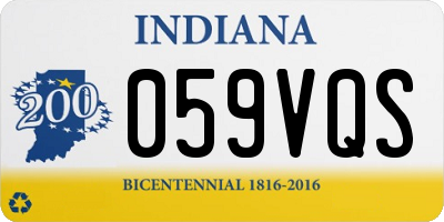 IN license plate 059VQS
