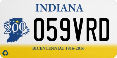 IN license plate 059VRD