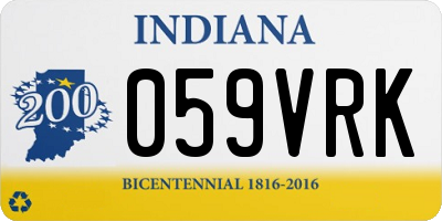 IN license plate 059VRK