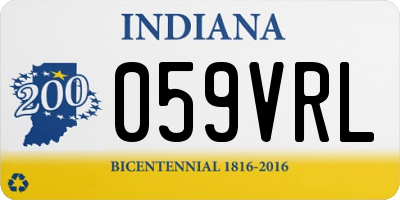IN license plate 059VRL