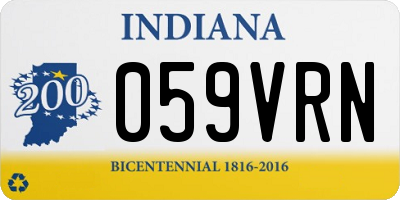 IN license plate 059VRN