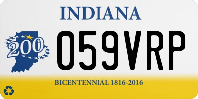 IN license plate 059VRP