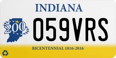 IN license plate 059VRS