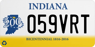 IN license plate 059VRT
