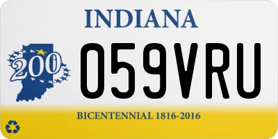 IN license plate 059VRU