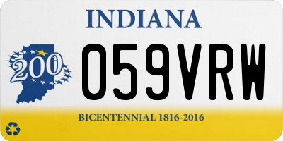 IN license plate 059VRW