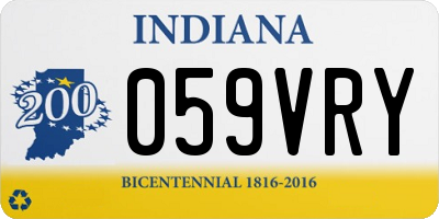 IN license plate 059VRY