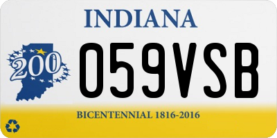 IN license plate 059VSB