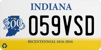 IN license plate 059VSD