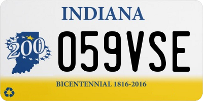 IN license plate 059VSE