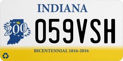 IN license plate 059VSH
