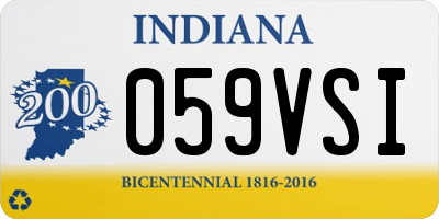 IN license plate 059VSI