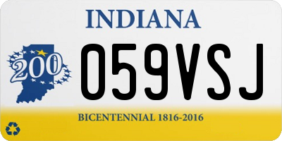 IN license plate 059VSJ