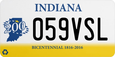 IN license plate 059VSL