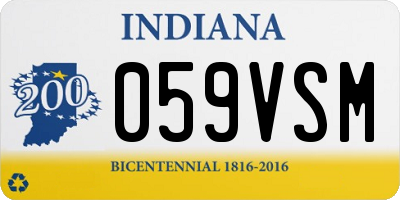 IN license plate 059VSM