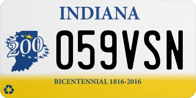 IN license plate 059VSN
