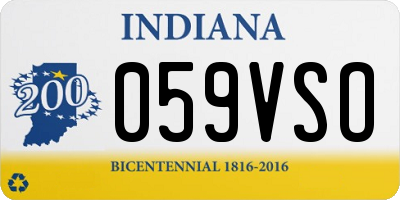 IN license plate 059VSO