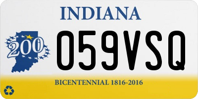 IN license plate 059VSQ
