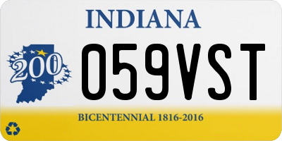 IN license plate 059VST