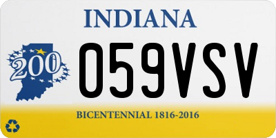 IN license plate 059VSV