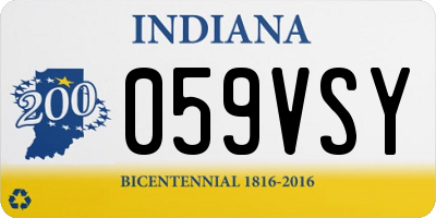 IN license plate 059VSY