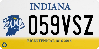 IN license plate 059VSZ