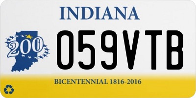 IN license plate 059VTB