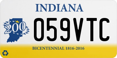 IN license plate 059VTC