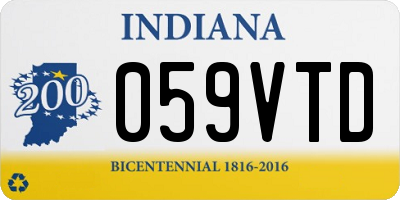IN license plate 059VTD