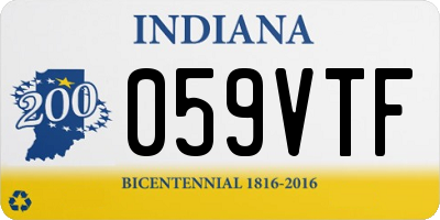 IN license plate 059VTF