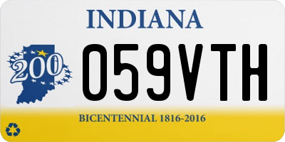 IN license plate 059VTH