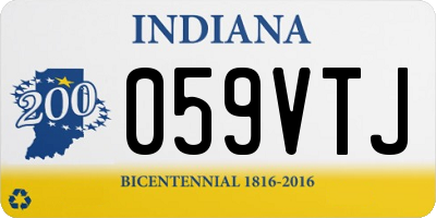 IN license plate 059VTJ