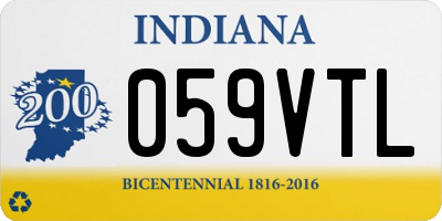 IN license plate 059VTL