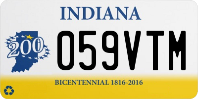 IN license plate 059VTM