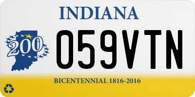 IN license plate 059VTN