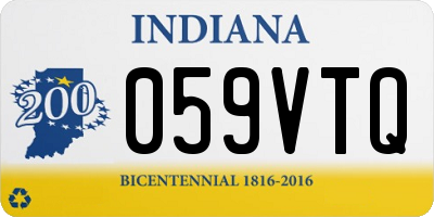 IN license plate 059VTQ