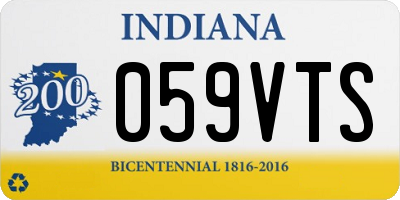 IN license plate 059VTS