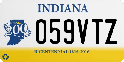 IN license plate 059VTZ