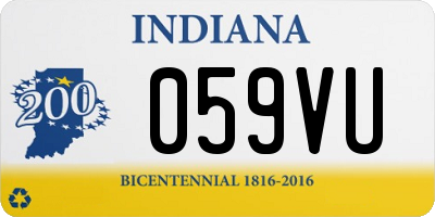 IN license plate 059VU